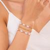 Bracelet women's high sense creative imitation pearl love beaded bracelet fashion stacking combination set bracelet