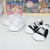 niannyyhouse 40cm Plush Canvas Shoes, Approx. 8.5cm Long, Dress-Up Cotton Doll, Doll Accessories (Black)
