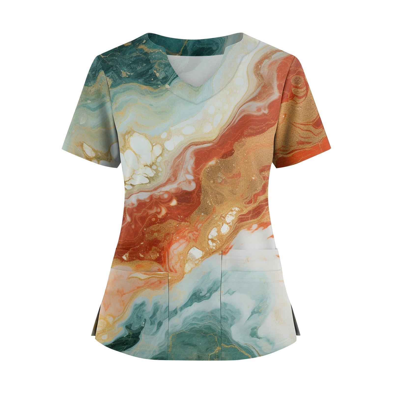 

Женская свободная футболка с коротким рукавом, модная, в горошек и с геометрическим принтом, с V-образным вырезом, на пуговицах, с боковым разрезом XL жёлтый