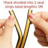 1 Roll Indoor Weather Stripping Self Adhesive Foam Window Seal Strip For Doors And Windows Weatherstrip Gap Blocker