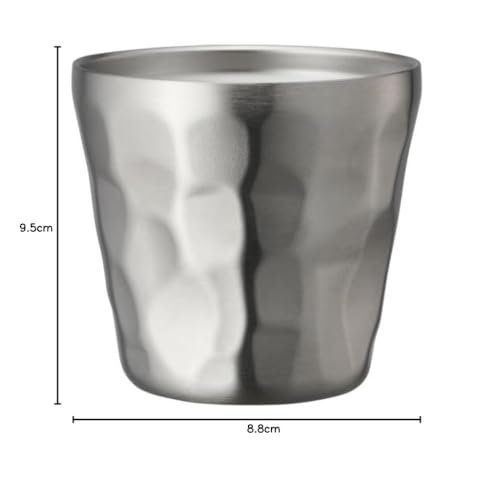 Doshisha Tumbler, Nomigoro, Hand-Twisted Glass, Dishwasher Safe, Insulates Hot and Cold Drinks, 300ml, Silver