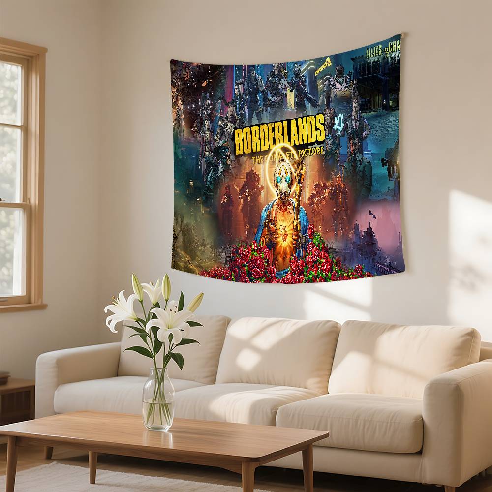 

GAME BBORDERLANDS Tapestry Wall Hanging Tapestry Art Deco Blanket Curtain Hanging At Home Bedroom Living Room Decor 74x94cm(29x37in)