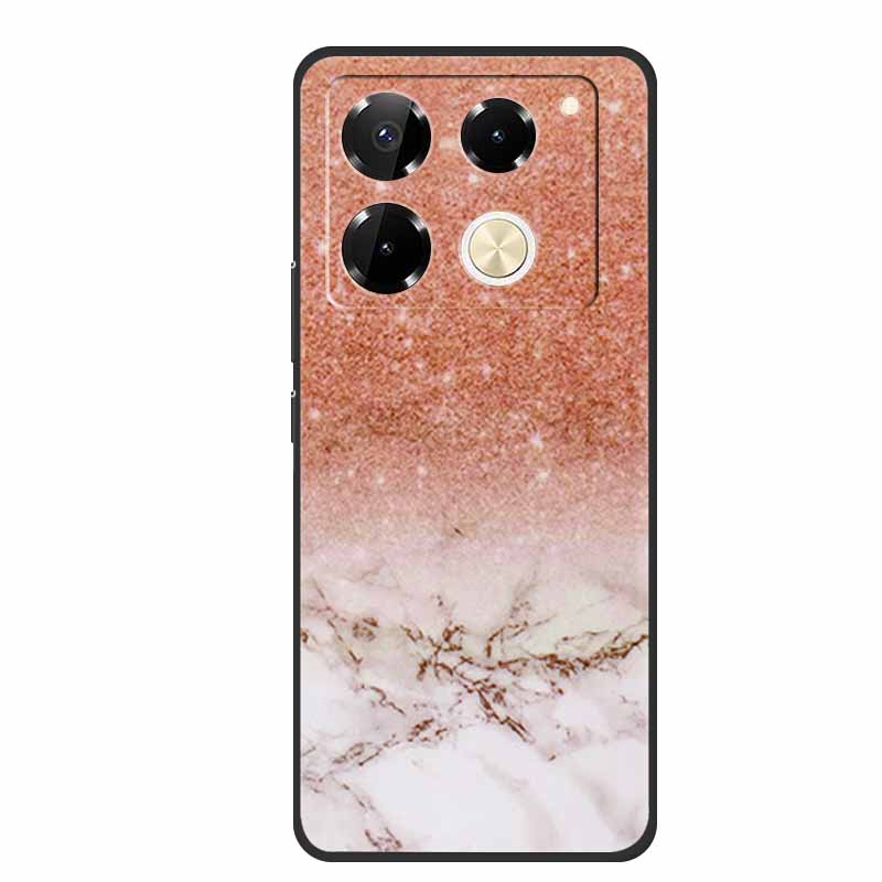 For Infinix Note 40 Pro 5G Case TPU Soft Silicone Cover Phone Cases for Infinix Note 40 40pro 4G Flowers Lovely Coque Fundas