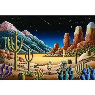 Pittura Diamante 5D Completa Fai da Te Cactus del Deserto Ricamo Diamante Posa Completa Punto Croce Decorazione Casa Regalo Fatto a Mano