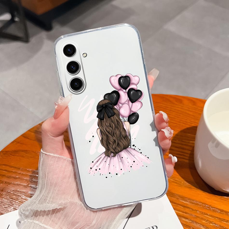For Samsung Galaxy S24 Plus Ultra Phone Case Creative Soft TPU Silicone Clear Anti Drop Special Back Cover For Samsung S 24 Capa