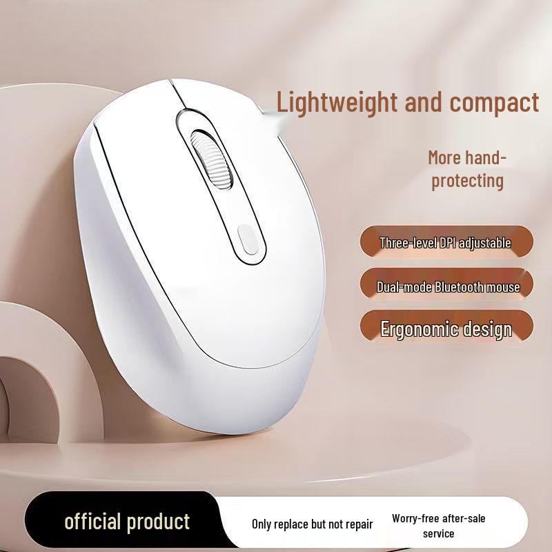 Silent Bluetooth Wireless Dual-Mode Mouse for Business & Office