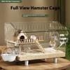 Großer Acryl Klar Hamster Villa Käfig für Syrische Gold Teddybär Luxus Lebensraum Stapelbar DIY Lebensraum Terrarium