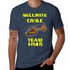 TEAM CIVIL SECURITY H145 T-Shirt Lässige Mode Kurzarm Baumwoll-T-Shirt