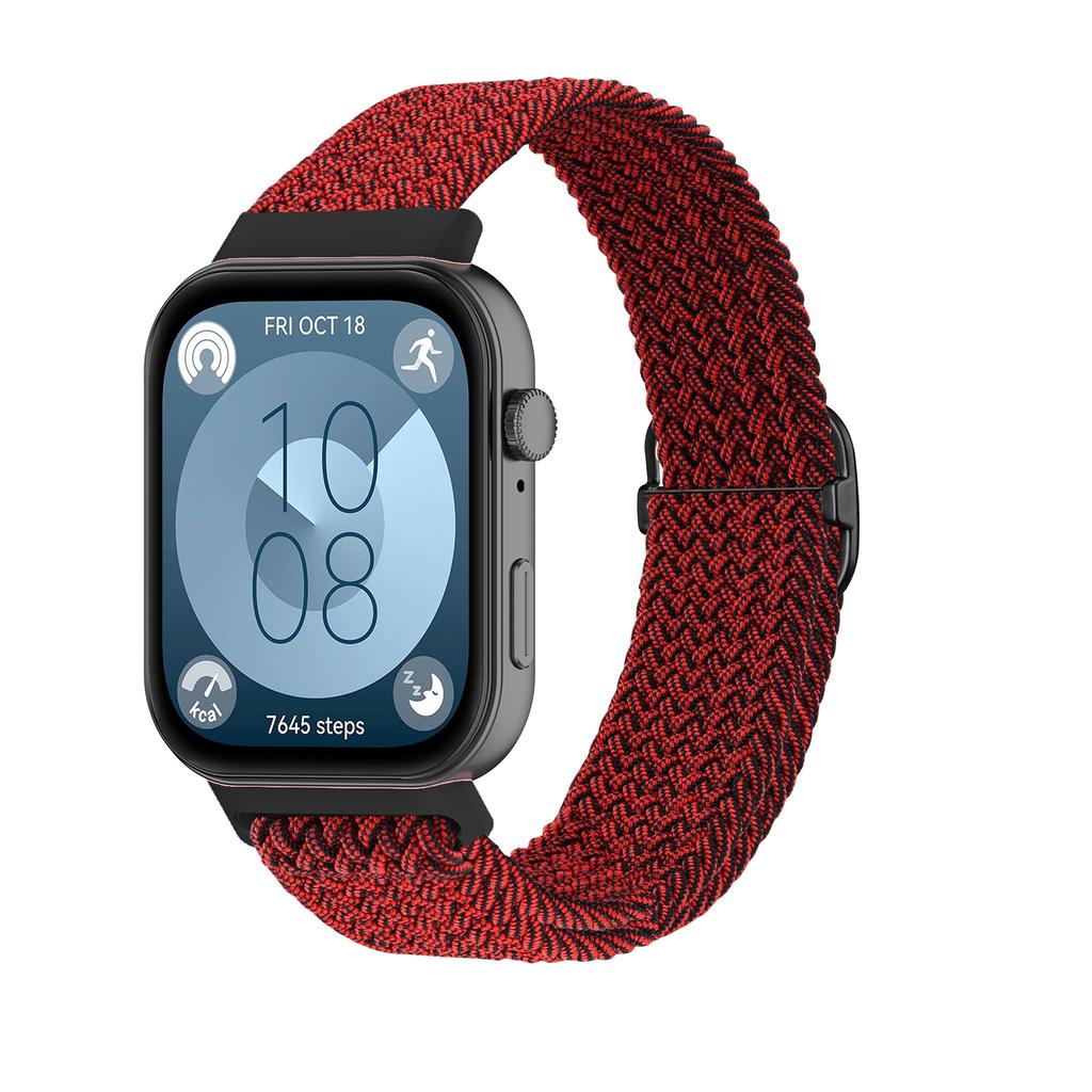 Armband für Huawei Watch Fit 3 4 pro Zubehör Verstellbares Sport Ersatz-Armband Geflochtenes Solo Loop Armband huawei fit3 4 Band