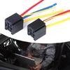 Reliable 80A Relays Socket Wiring Harness for Vehicle Electrical System with Clear Identification Mark Easy Installation
