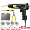 Kit Sudor Plastic pentru Repararea Barei de Protecție Capsator Fierbinte Pistol de Sudură Kit de Reparare Sudură Plastic cu 4 Tipuri de Capse Reparare Plastic DIY
