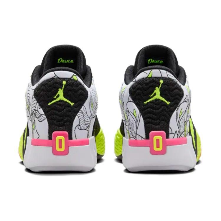 Air Jordan Tatum 2 PF Mommas Boy Herre Sneakers Hvit Volt Svart FZ8823-100