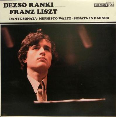 LP Record DEZSO RANKI FRANZ LISZT  Dante Sonata  Mephisto Waltz  Son OX7029ND Denon 1978 Japan Classical Used