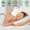 2Pcs Castor Oil Eye Mask Pack Washable Reusable Essential Oil Wrap Mess-Free Oil Pack Wrap with Adjustable Elastic Strap Soft