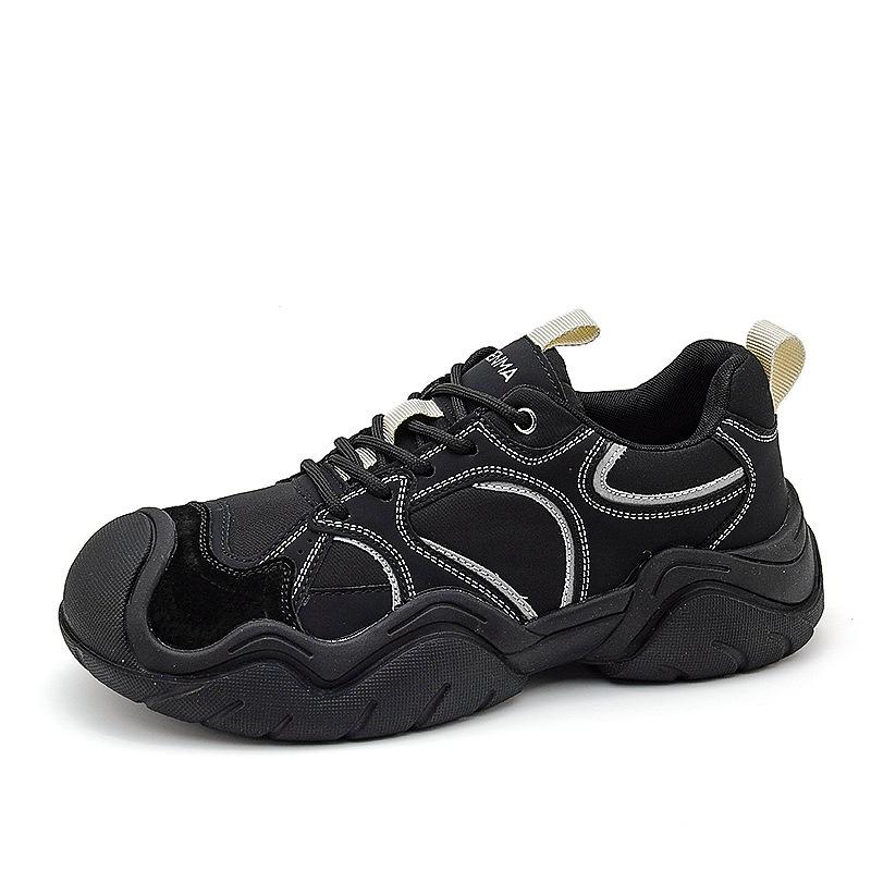 

Весенне-осенняя альпинистская обувь с большой головкой, женская тонкая дышащая беговая и спортивная обувь, универсальная 40 чёрный
