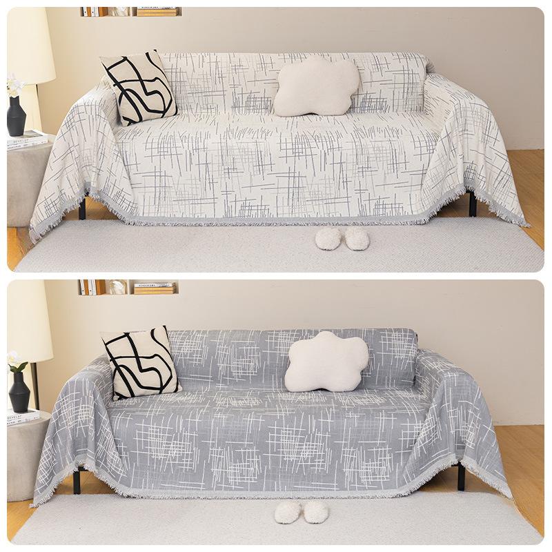 Nordic Minimalism Sofa Cover Cloth Four Seasons Universal Full Covered High Sense Chenille Ins Sofa Towel Slipcover All Inclusive