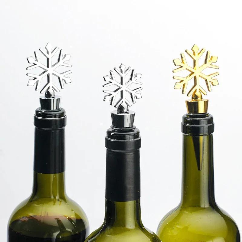 Snow Wine Bottle Stoppers Wine Storage Twist Cap Sealing Plugs Wine Gifts Bar Tools Kitchen Tools Gadgets for Christmas Party