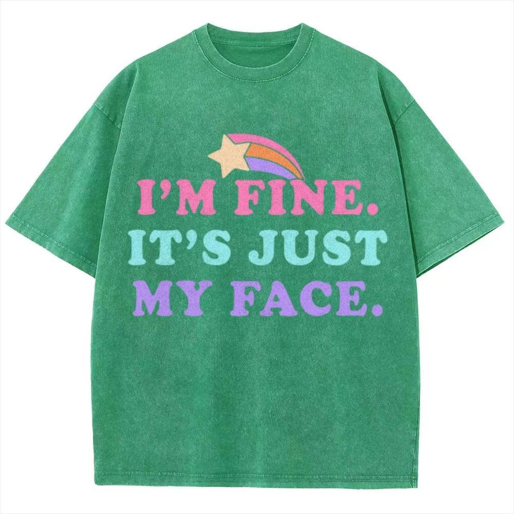 Colorful Letter Print Women's T-Shirt American Retro Teen Oversized Short Sleeves Personality Design Crew Neck T-Shirt