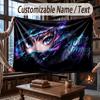 Coperta Morbida e Accogliente a Tema Magia Fantasy con Nome Personalizzato per Divano Letto Casa
