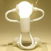 LED Bedside Lamp Funny Night Light with Suction Cup Soft Glow DIY Shape Cute Light Bulb Man Mini Night Light