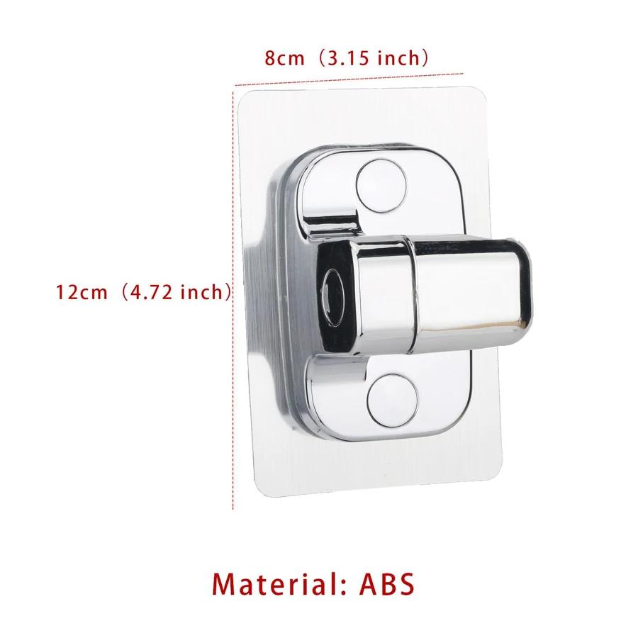 1pc Shower Head Holder Adjustable Wall Mounted Shower Holder Self-Adhesive Showerhead Handheld Bracket Bathroom  Accessories