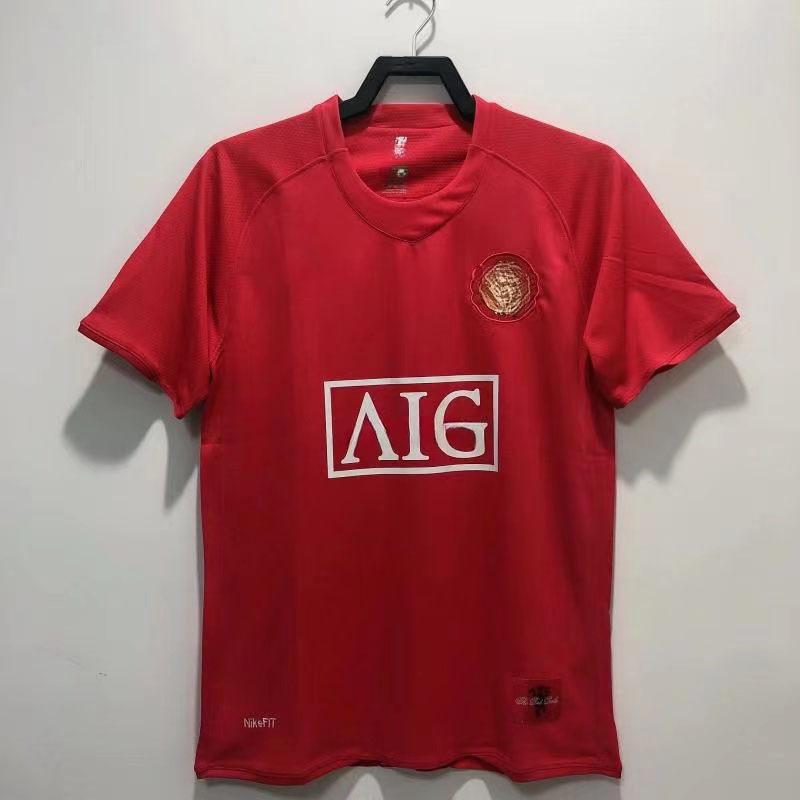 Classic Red Devils Jersey, Host and Guest No. 7 Ronaldo No. 10, Rooney Single Top, Retro Football Jersey, One Piece Will Be Sent On Behalf of You.