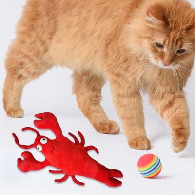Brinquedo de lagosta flutuante, simulação divertida para exercícios internos, movimento, chutador, gato de estimação