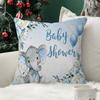 Elephant Baby Shower Pillow Cushion Cover Pillowcase Living Room Sofa Home decorative pillowcase