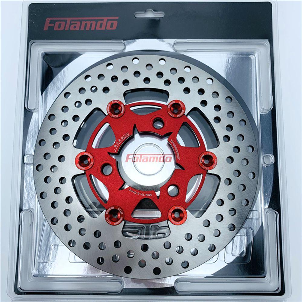 Universal 220*70mm 3 Hole Floating Disc Motorcycle Front Rear Brake Disc For Honda Yamaha RSZ JOG FORCE M3 Niu Scooter Dirt Bike