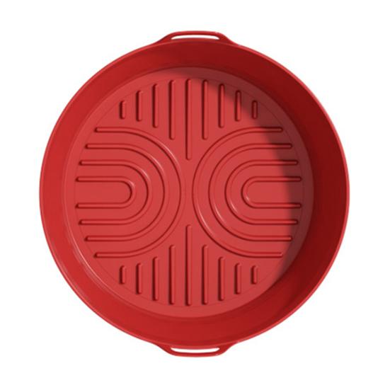 Silicone Air Fryer Liner Round Square Foldable Mat for Baking Food-Grade Basket Non-Stick Heat Resistant Air Fryer Accessories