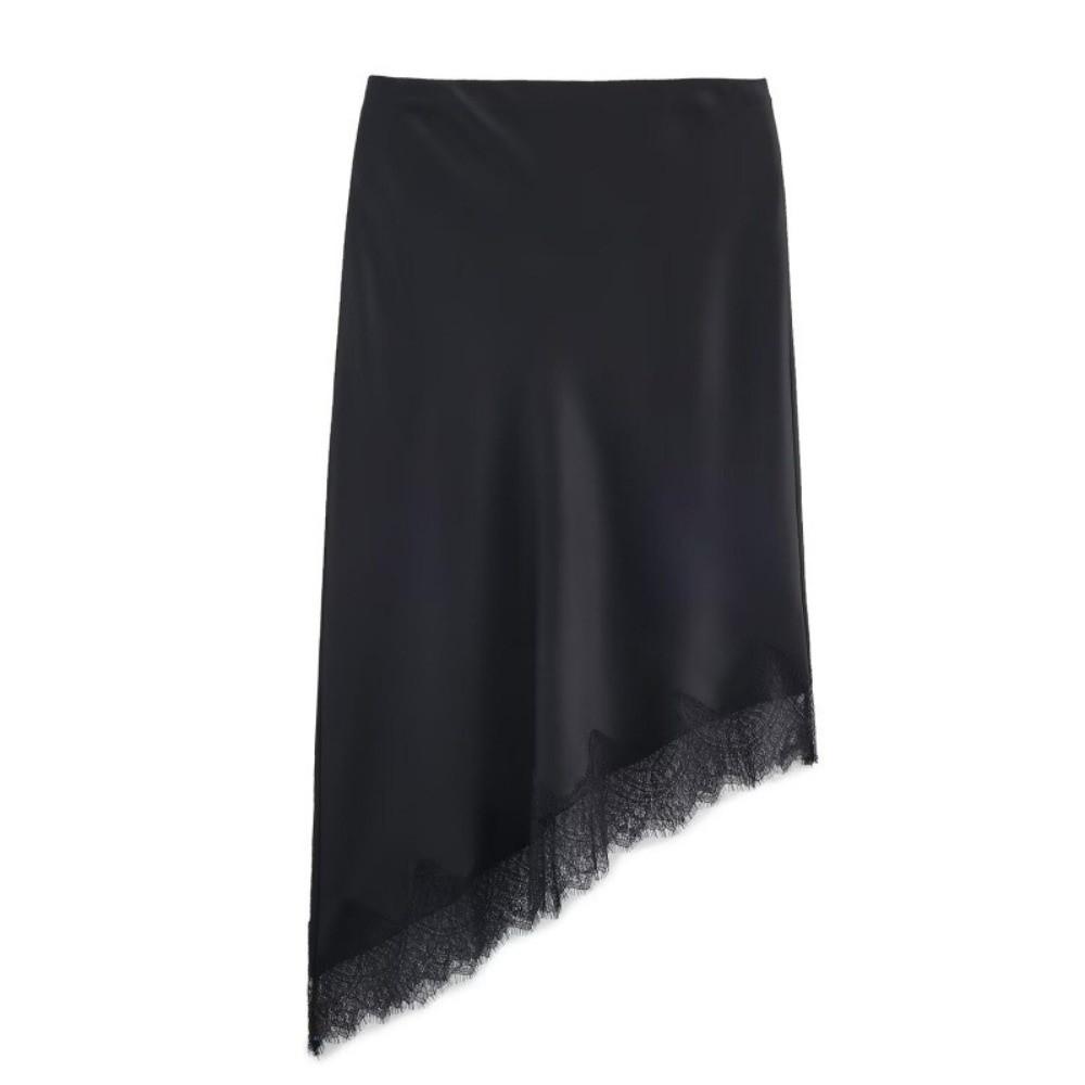 Lace Women's Skirts Elastic Lace Underskirt Fashion Satin Half Slip Dress  for Girls