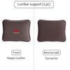 For Mitsubishi Car Leather Headrest Neck Support Seat Waist Cushion Pillow Auto Accessories Outlander Pajero Sport Lancer EX ASX RP4