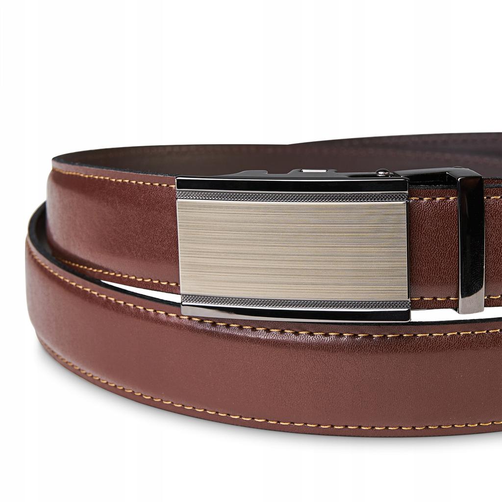 AUTO-LIC30 BR 85_K3 Men' Leather Belt AUTOMATIC +CERTIFICATE