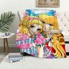 manga anime Flannel warm soft plush blanket Rose of V-Versailles sofa living room hogar Lady O-Oscar bedroom travel gift home