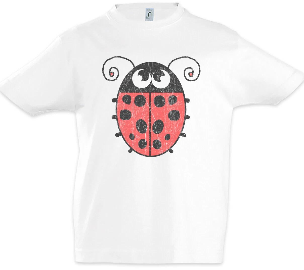 Ladybug I Boys T-Shirt Toon Cartoon Drawing Bug Point Points Ladybug Bug- 140