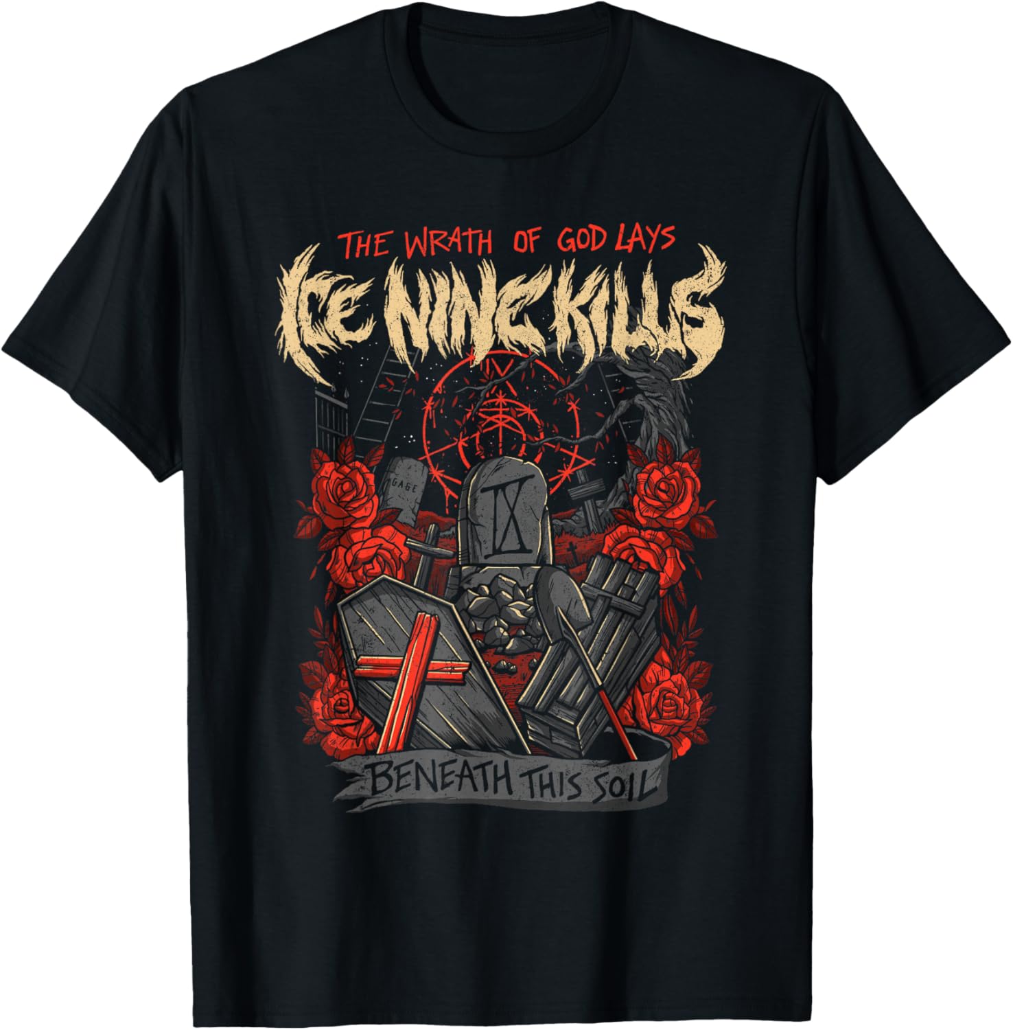 

Ice Nine Kills Band 20th Anniversary INK 2026 T shirt Cotton Unisex Unisexs Womens TShirt Y2k Oversized Popular Tee Fans Gifts M
