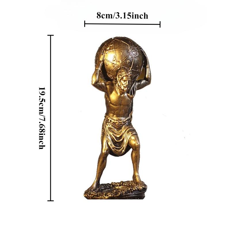 

Древнегреческая статуя Титан Атлант, держащий небо, фигурки, украшение для гостиной, скульптура, персонаж, смола, мифологические фигуры