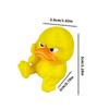 2pcs 3D Printed Angry Duck Figurine Home Decoration Gift For Kids Cartoon Yellow Duck Desktop Shelf Ornament