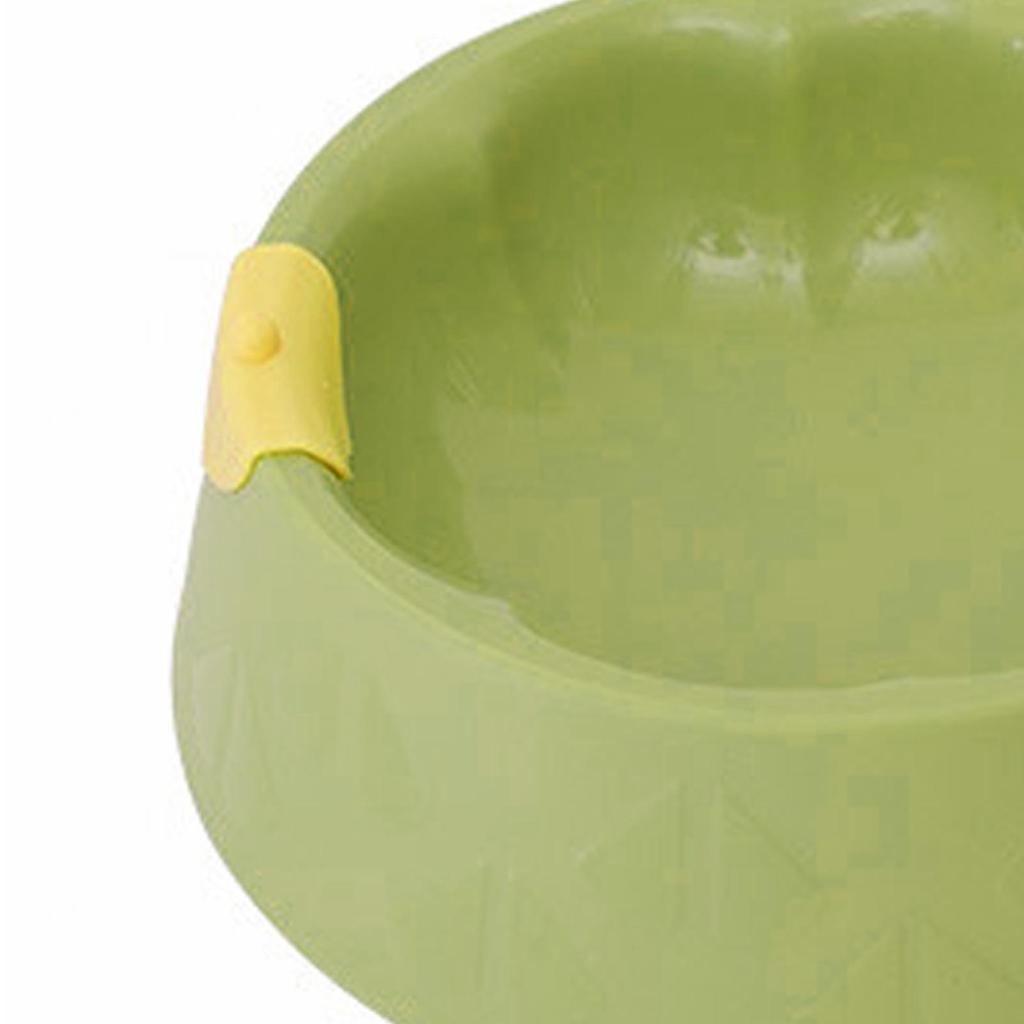 Pet Food Bowl Multipurpose Cute Flower Shape Large Capacity Spill Proof Cervical Protection Dog Cat
