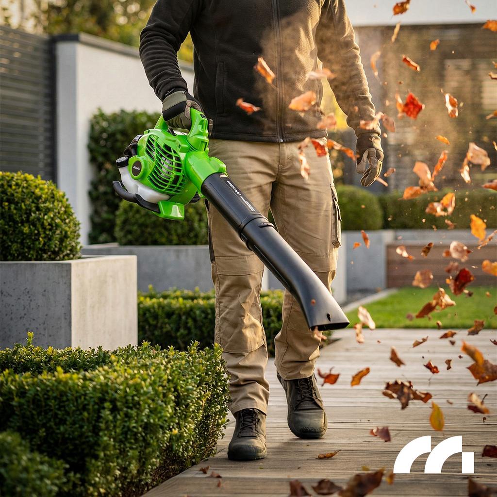Garden Petrol Leaf Blower Vacuum Cleaner with Shredder 3-in-1 370km/h Masterblow7500w