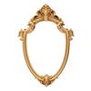 Specchio da Parete per Bagno Vintage Europeo Specchio per Trucco da Viaggio Vittoriano Barocco Specchio per Trucco con Cornice Piccola Specchio da Parete in Resina Oro