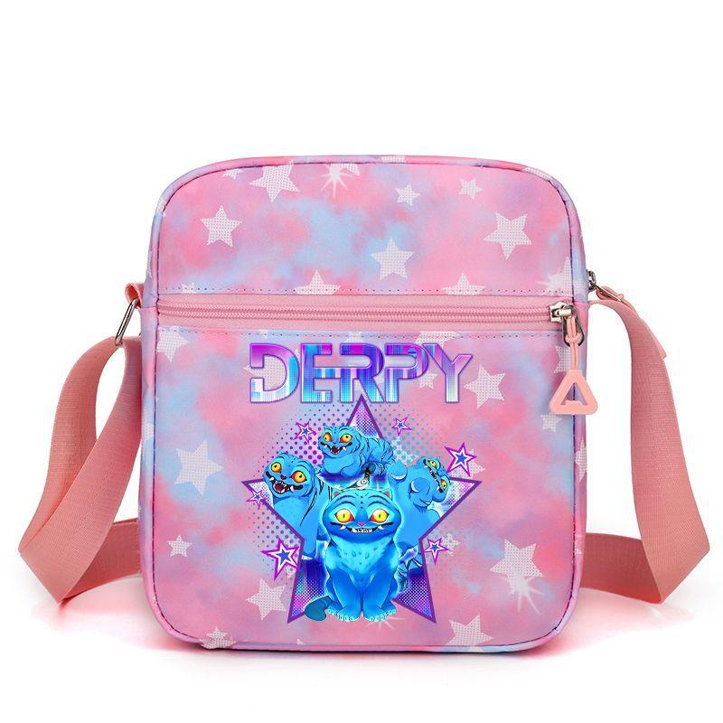 Borsa a Spalla Stampata Periferica Gruppo Femminile Cacciatrice di Demoni Kpop Saja Boys Borsa a Tracolla da Donna Borsa Scolastica Borsa da Campus per Studenti CLE