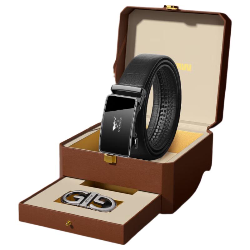 Seven Wolves Men's Genuine Leather Belt Gift Sets