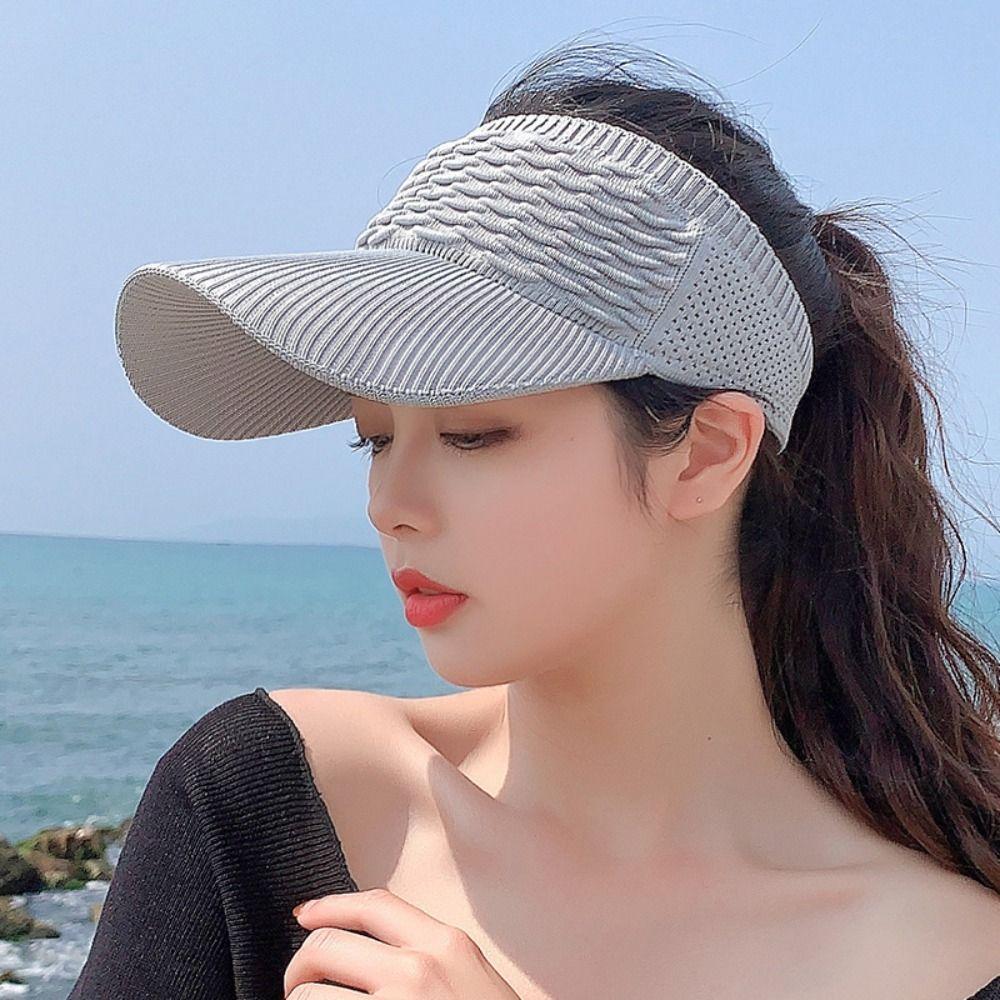 Polyester Empty Top Hat Anti-UV Sun Hats New Baseball Cap  Beach