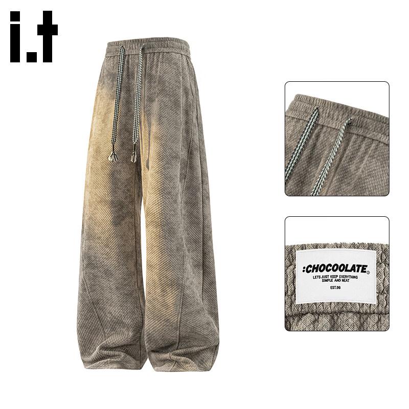:CHOCOOLATEit Men s Tie-Dye Distressed Loose Casual Pants M