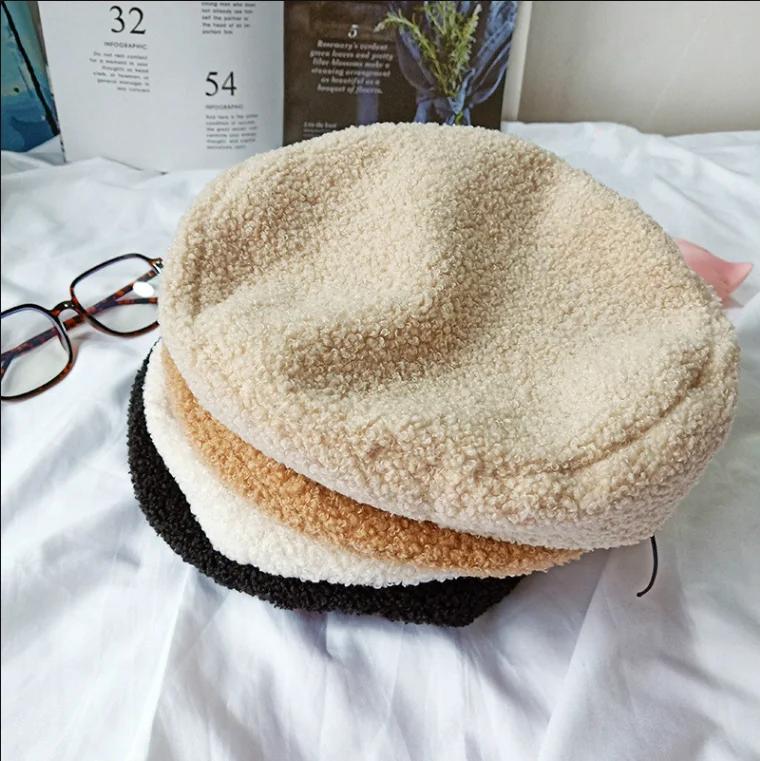 

Классический британский берет из хлопка шляпа-утконос, весенняя и осенняя шляпа, мужская уличная одежда, модная шляпа, женский аксессуар, праздничный подарок белый