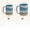 Personalized Creative Wave Beach Cups Mugs Ceramic Coffee Couple Cups As Souvenirs Household Drinking Utensils Tool Accessories