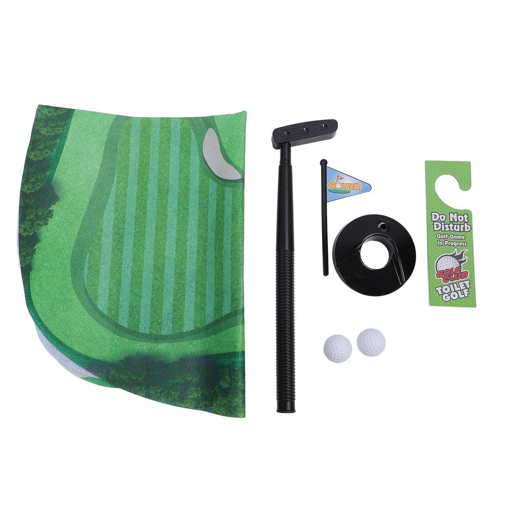 Toaletný Golfový Hra Funny Golf Kúpeľňová Toaletná Hračka Putting Golfová Hra Vnútorné Tréningové Mini Golfové Súpravy