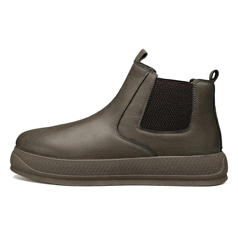 

Мода Горячая Распродажа Мужские Ботинки 2024 Зима Повседневные Уличные Мужские Рабочие Ботинки Спортивная Ходьба Износостойкие Высокое Качество Нескользящие Мужские Ботинки 44 темно-коричневого