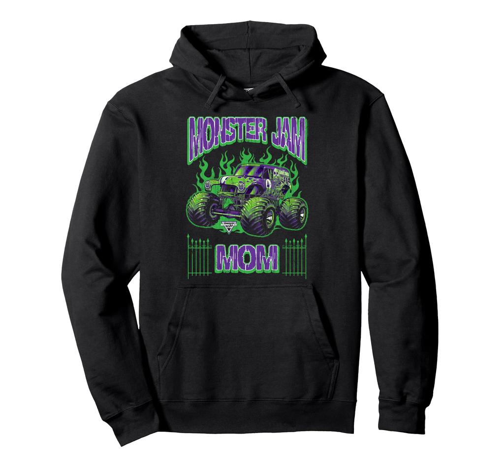 Monster Jam Grave Digger Mom Family Motorsports Hoodie